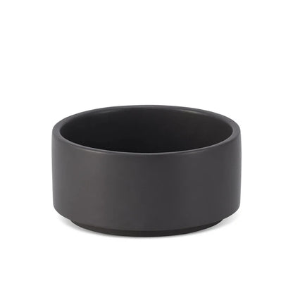 Vuku Ceramic Pet Bowl – Black