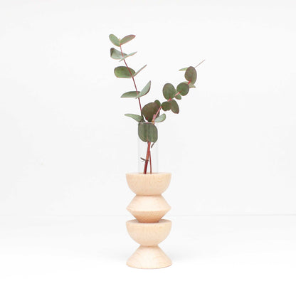 Totem Wooden Vase – Medium Nº 3