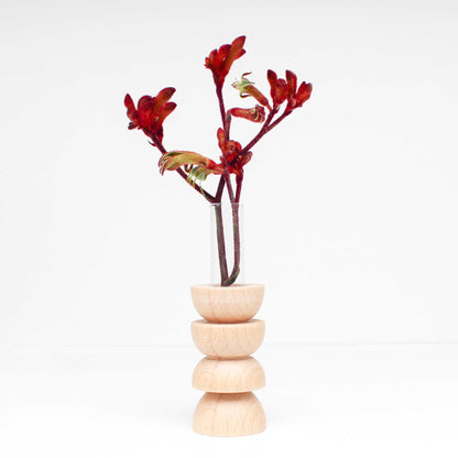 Totem Wooden Vase – Medium