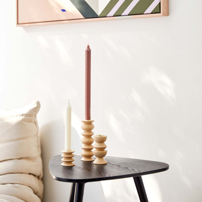 Totem Wooden Candle Holder – Tall